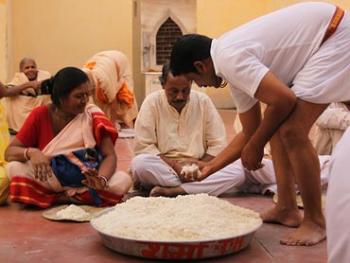 Govardhana prasadam distribution