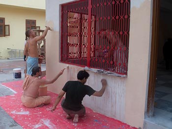 Painting Kirtan Hall