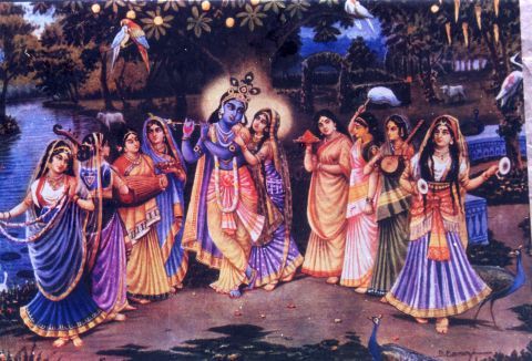 Krishna with the Gopis